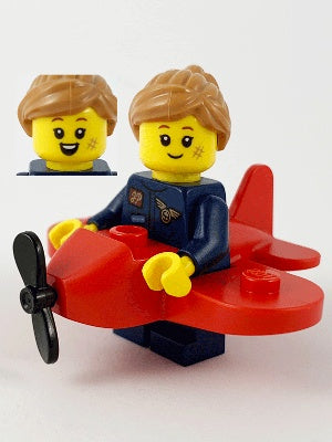 Airplane Girl LEGO Minifigure