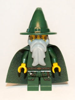 Dark Green Wizard LEGO Minifigure