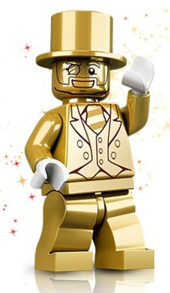 Mr. Gold LEGO Minifigure