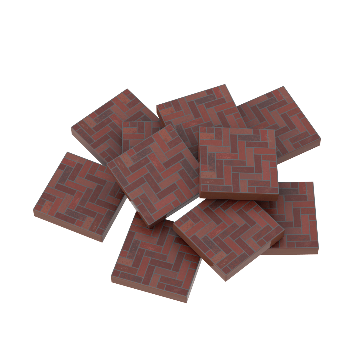 Brick Wall & Floor Tile - (10 Pack) - Custom Lego 2x2