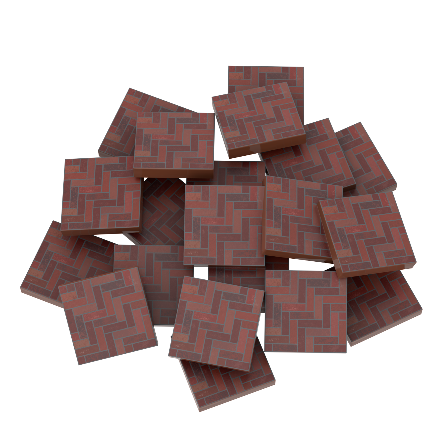 Brick Wall & Floor Tile - (20 Pack) - Custom Lego 2x2 Tiles