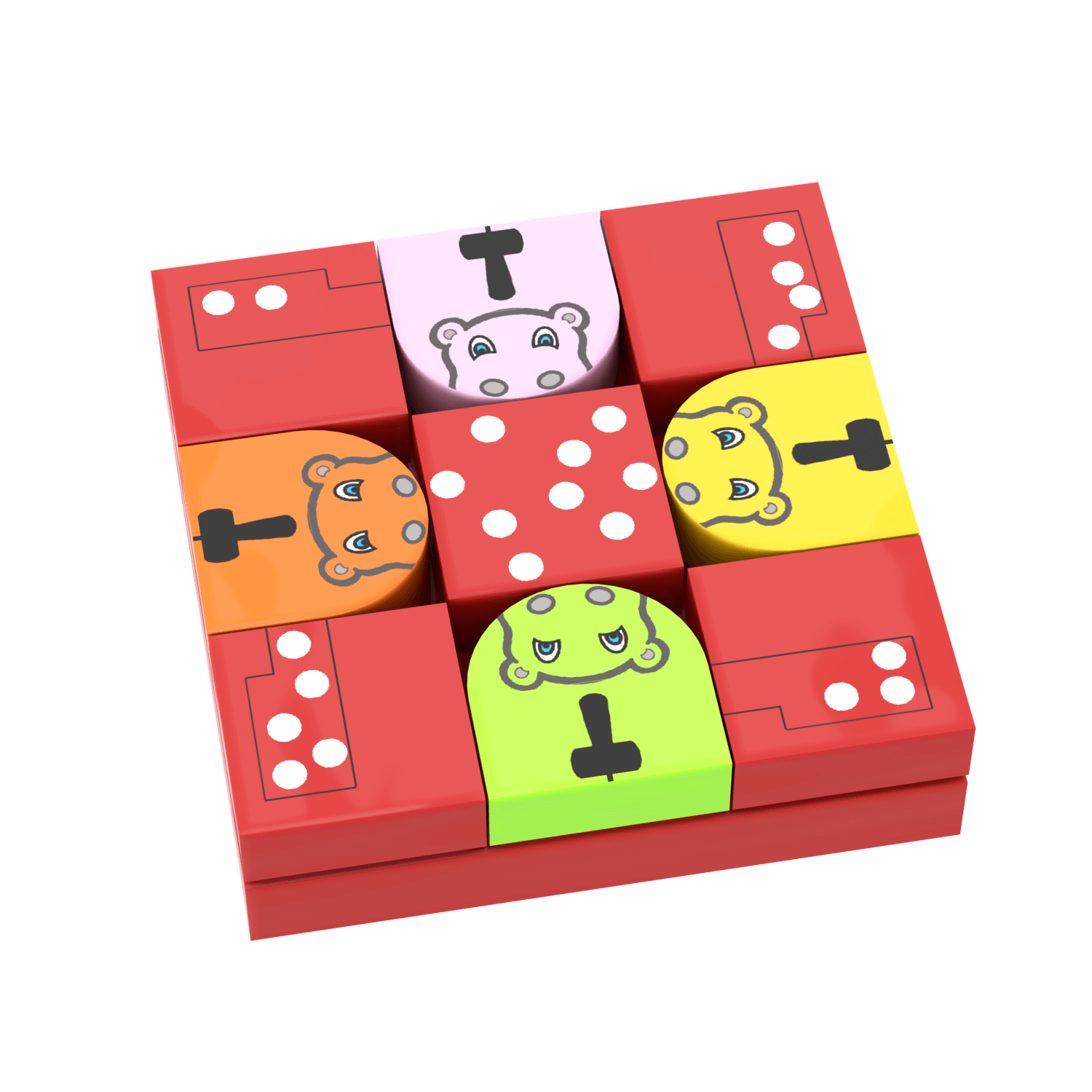 Family Game Night Pack -4 Games - Custom Printed Sets - Made Using LEGO® Parts