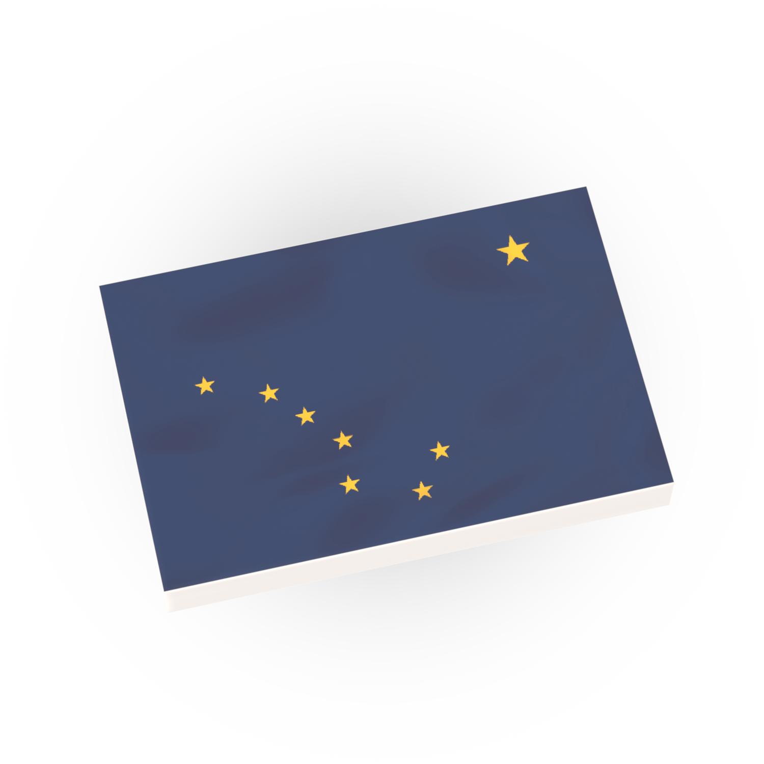 Alaska State Flag - Custom Printed - Made Using A LEGO® Tile