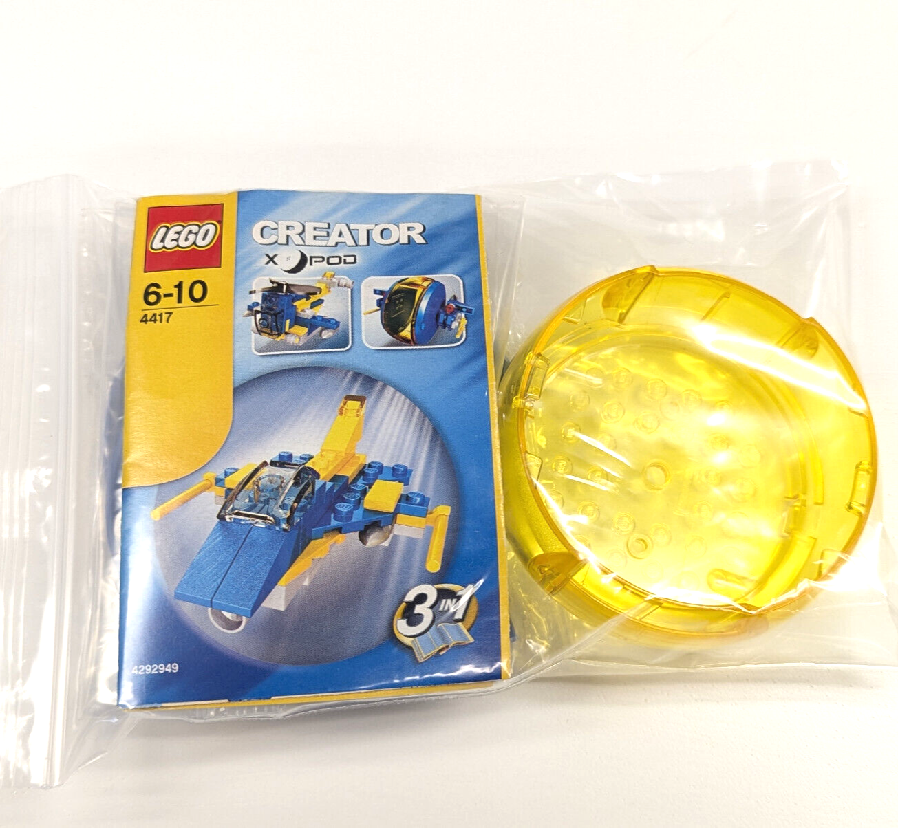 Lego Creator X Pod Aero Pod 3 In 1 4417 Building Toy - No Box, New Condition