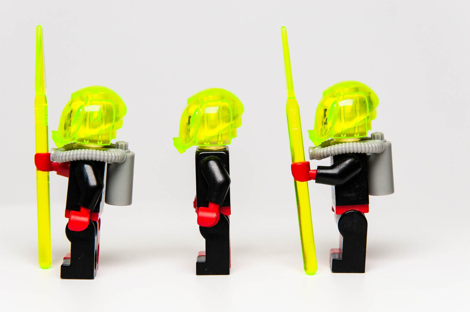 Lot of 3 LEGO Alpha Deep Sea Minifigures Ogel Minions & Commander w/ Spears (alp - StudBee