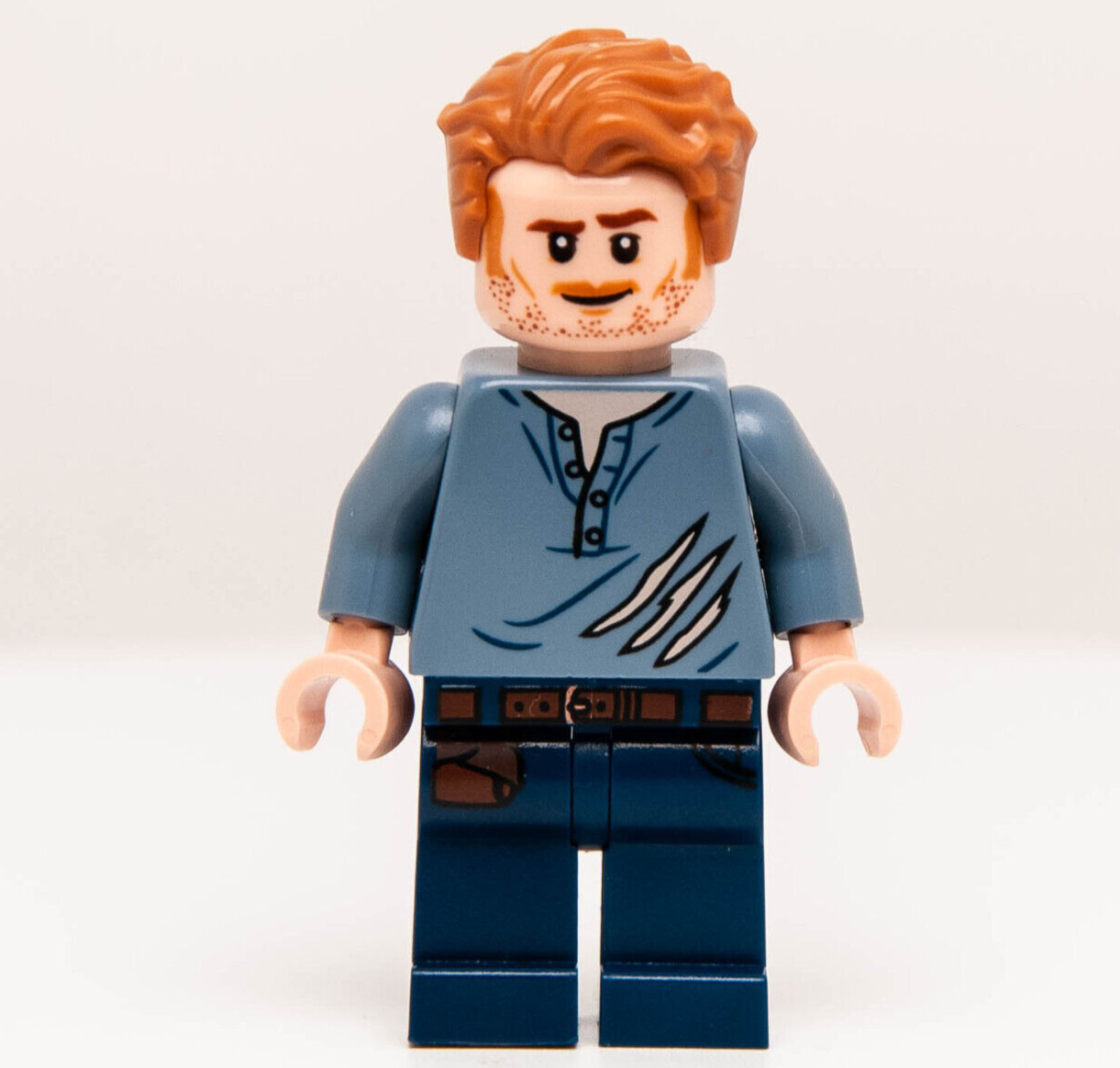 New LEGO Jurassic World Minifigure - Owen Grady Ripped Shirt Set 75929 (jw020) - StudBee