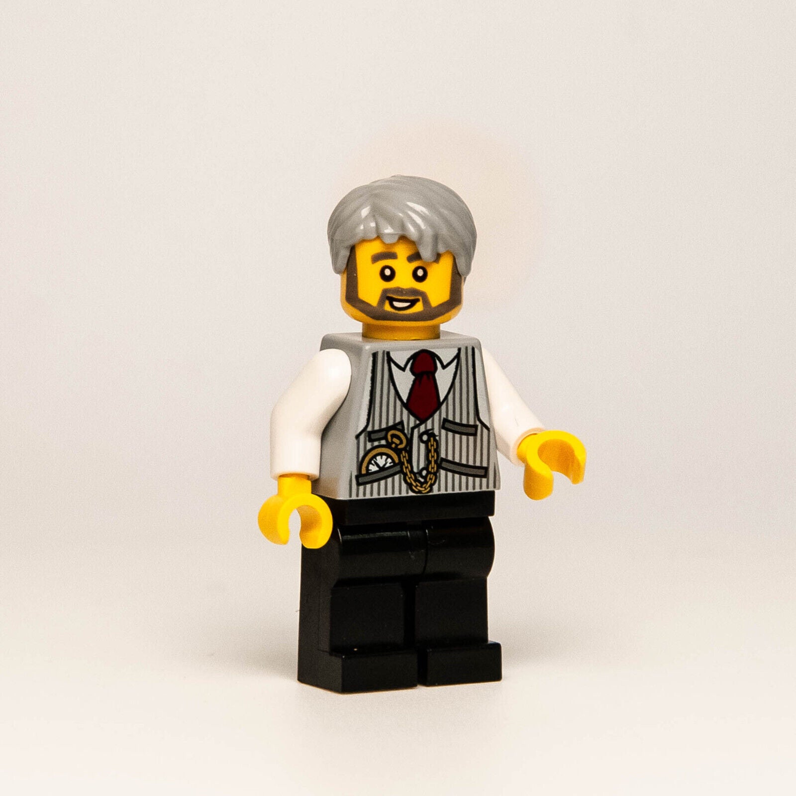 Lego Legoland Parks Minifigure - Train Conductor - Pocket Watch, Vest  (40166) - StudBee