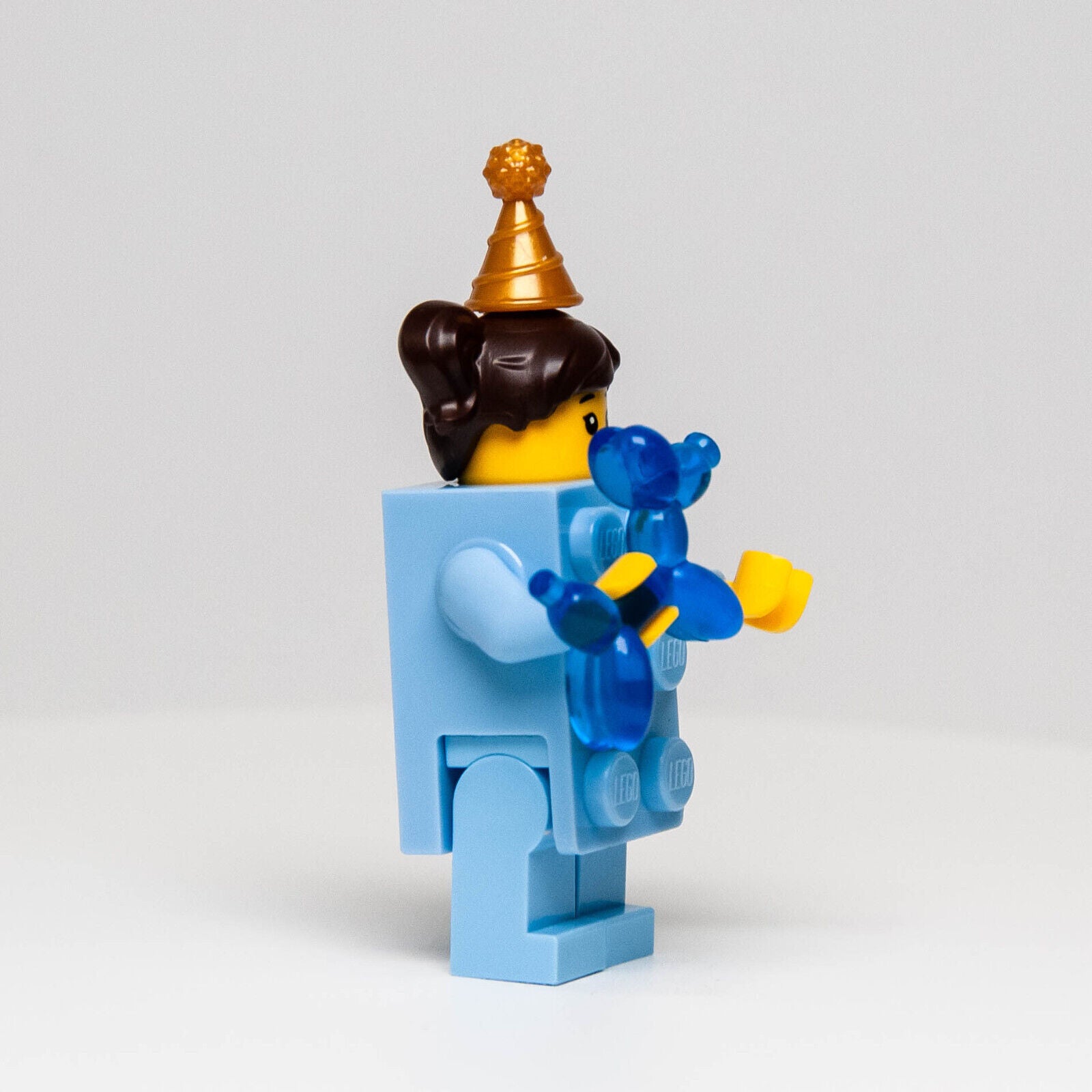 New Lego BAM Minifigure (hol298)Birthday Brick Suit Costume Girl w/ Balloon Dog - StudBee