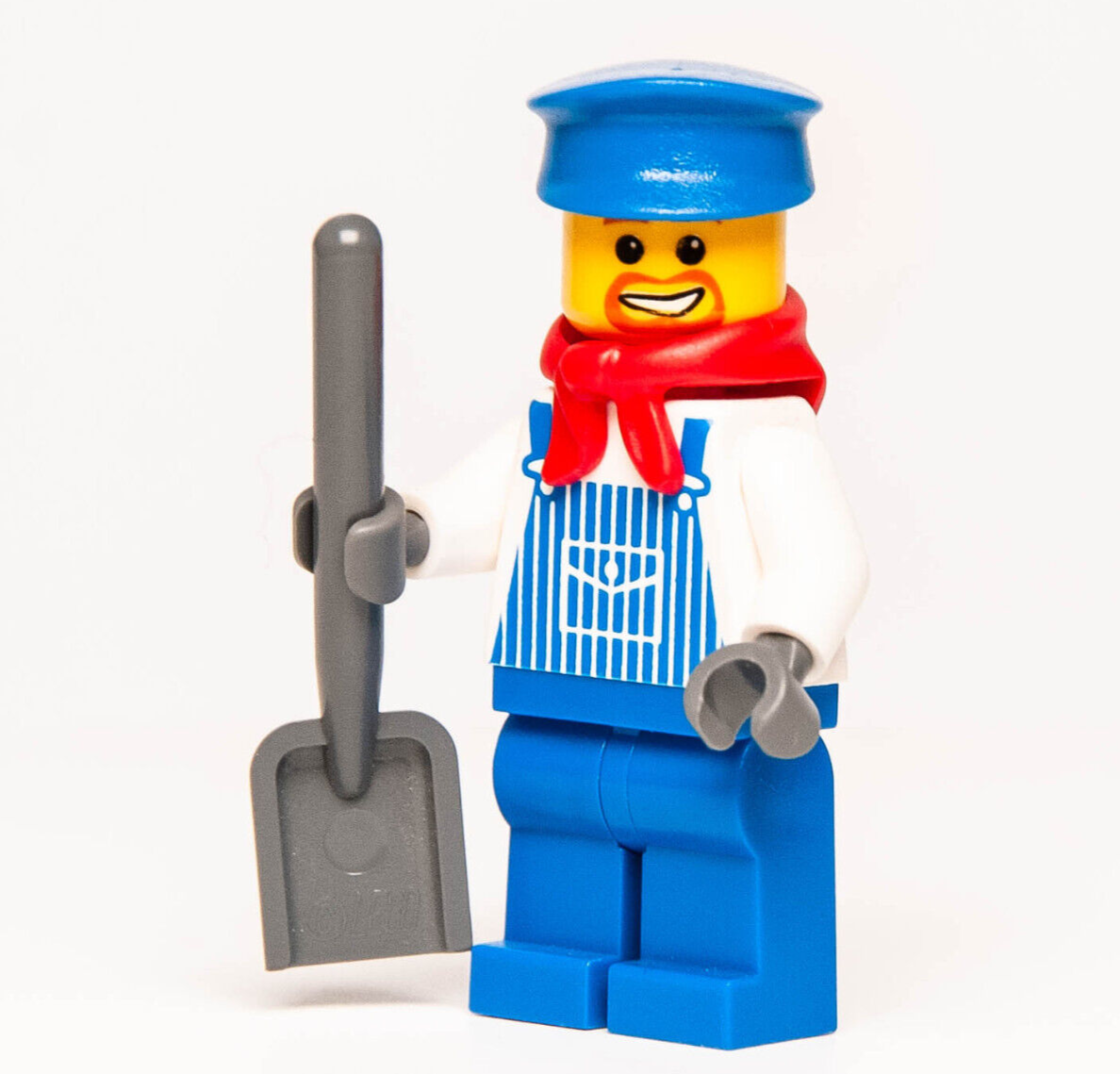 Lego Train Railroad Minifigure - Engineer Max (trn131) 7898 10173 Dark Bluish - StudBee