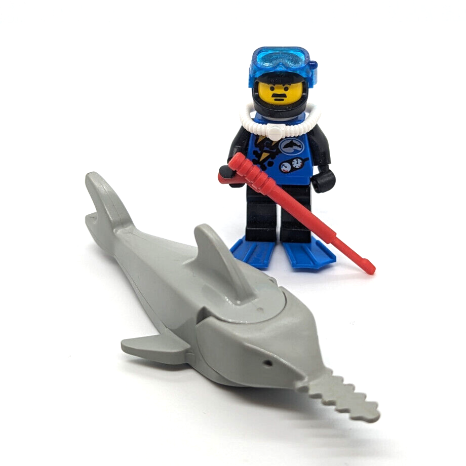 Lego Vintage Divers Lot: Blue Diver (div001a)  & Sawfish Shark 6558 6559 6556