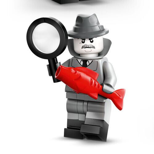 SEALED New LEGO Series 25 CMF:  Film Noir Detective 71045 Red Herring (col25-1) - StudBee