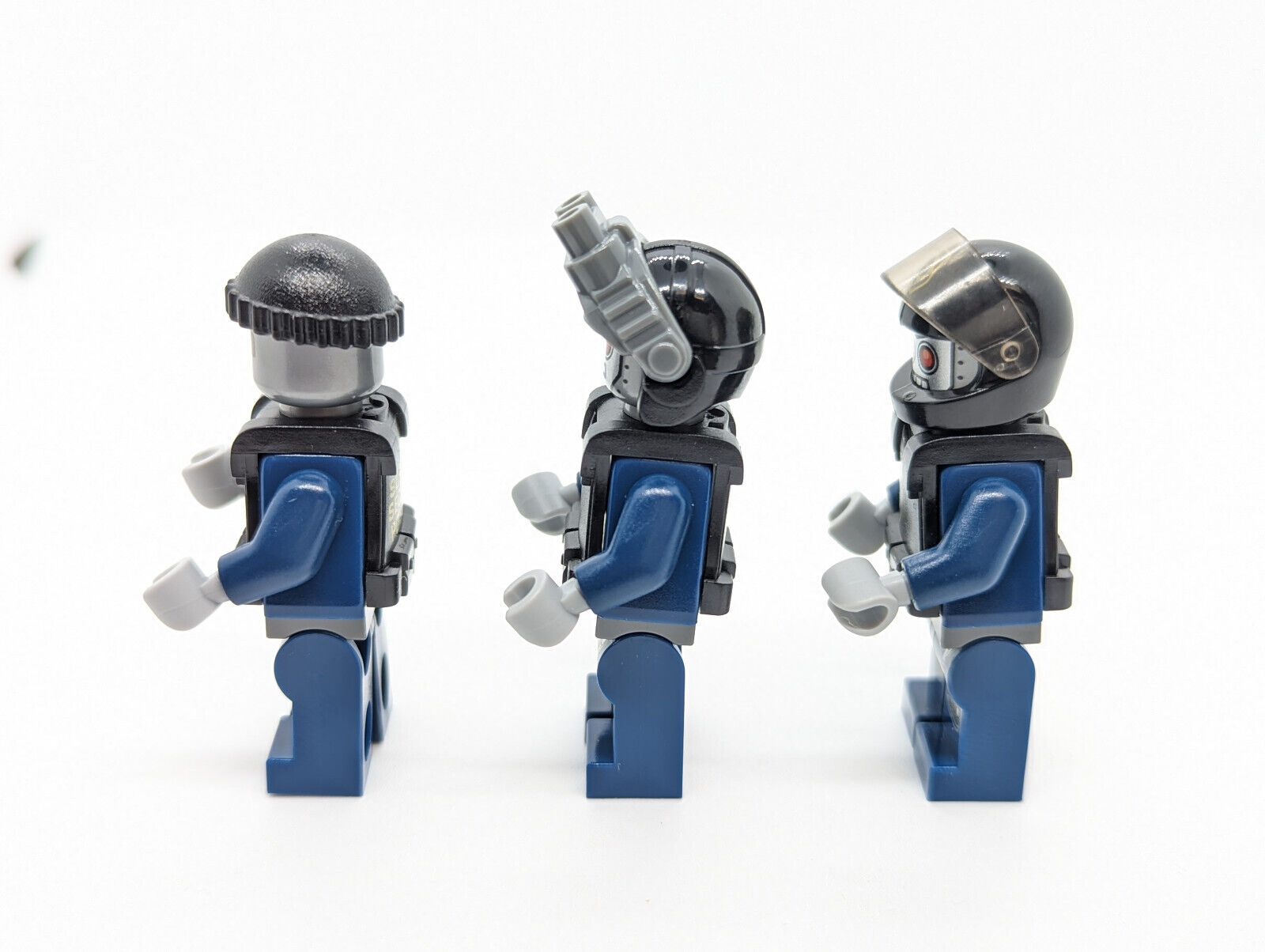 Lot of 3 LEGO Movie Minifigures: Robo SWAT Super Secret Police 70808 (tlm046)