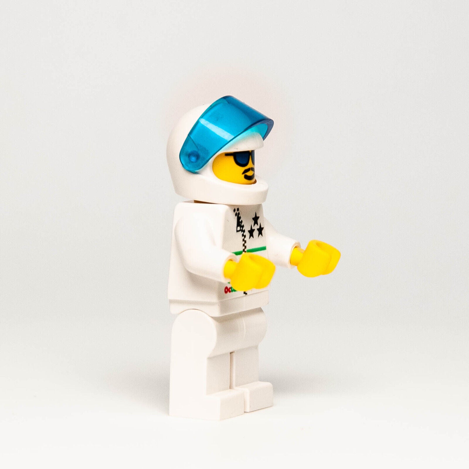 LEGO Octan Race Driver Minifigure - Stars, White Suit (oct038) 6432 6498 6436 - StudBee