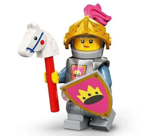 SEALED New LEGO CMF Series 23 Knight Yellow Castle 71034 Hobby Horse (col23-11) - StudBee
