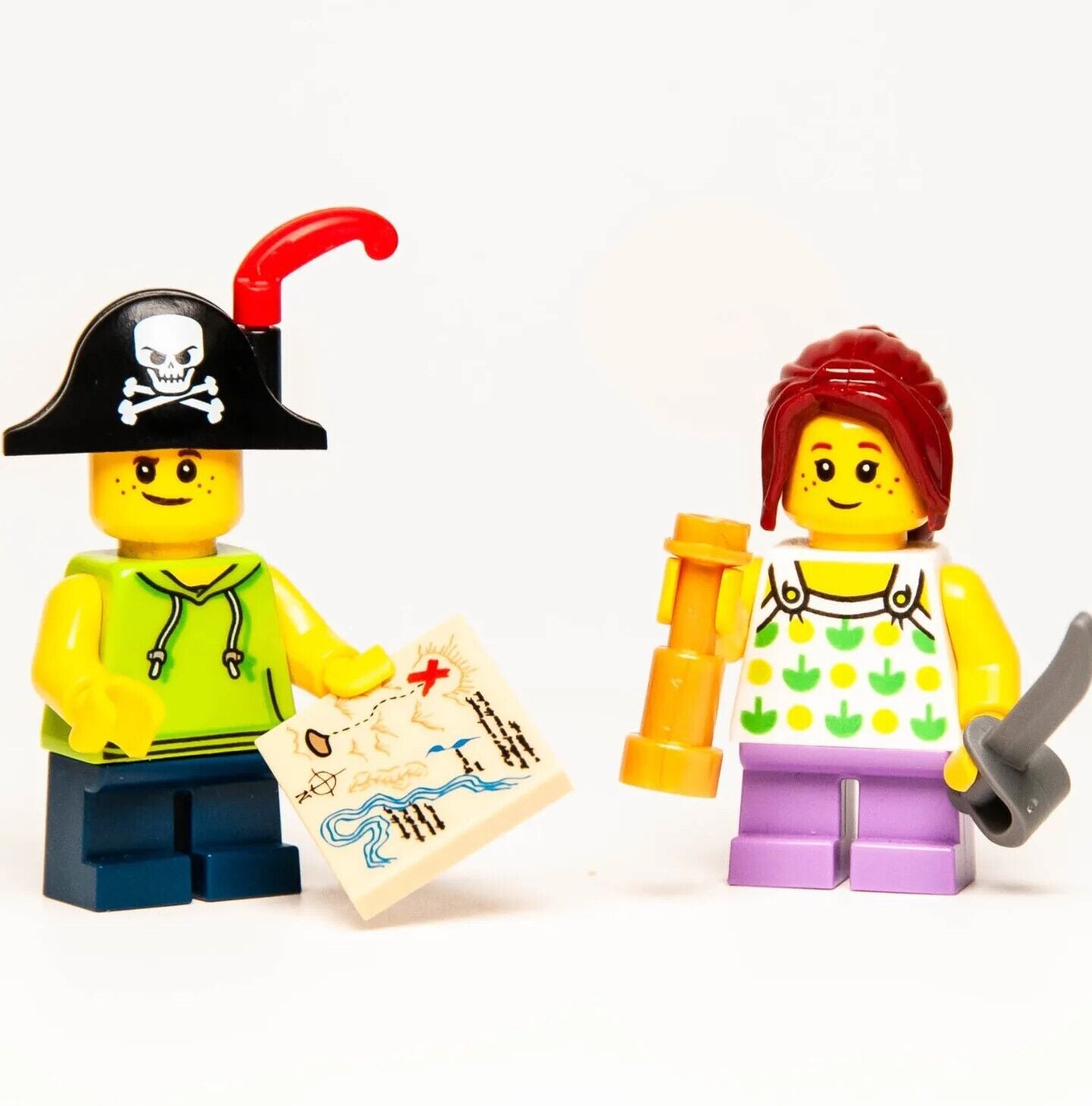 New Lego Treehouse Kids 31078 Minifigure Lot: Pirate Boy (twn342) Girl (twn343) - StudBee