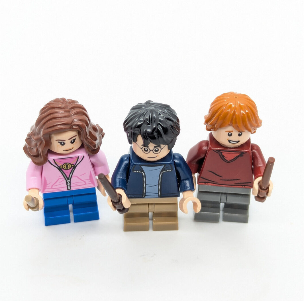 LEGO Hagrid's Hut 75947 Minifigure Lot Harry (hp175) Hermione (hp181) Ron (hp180 - StudBee