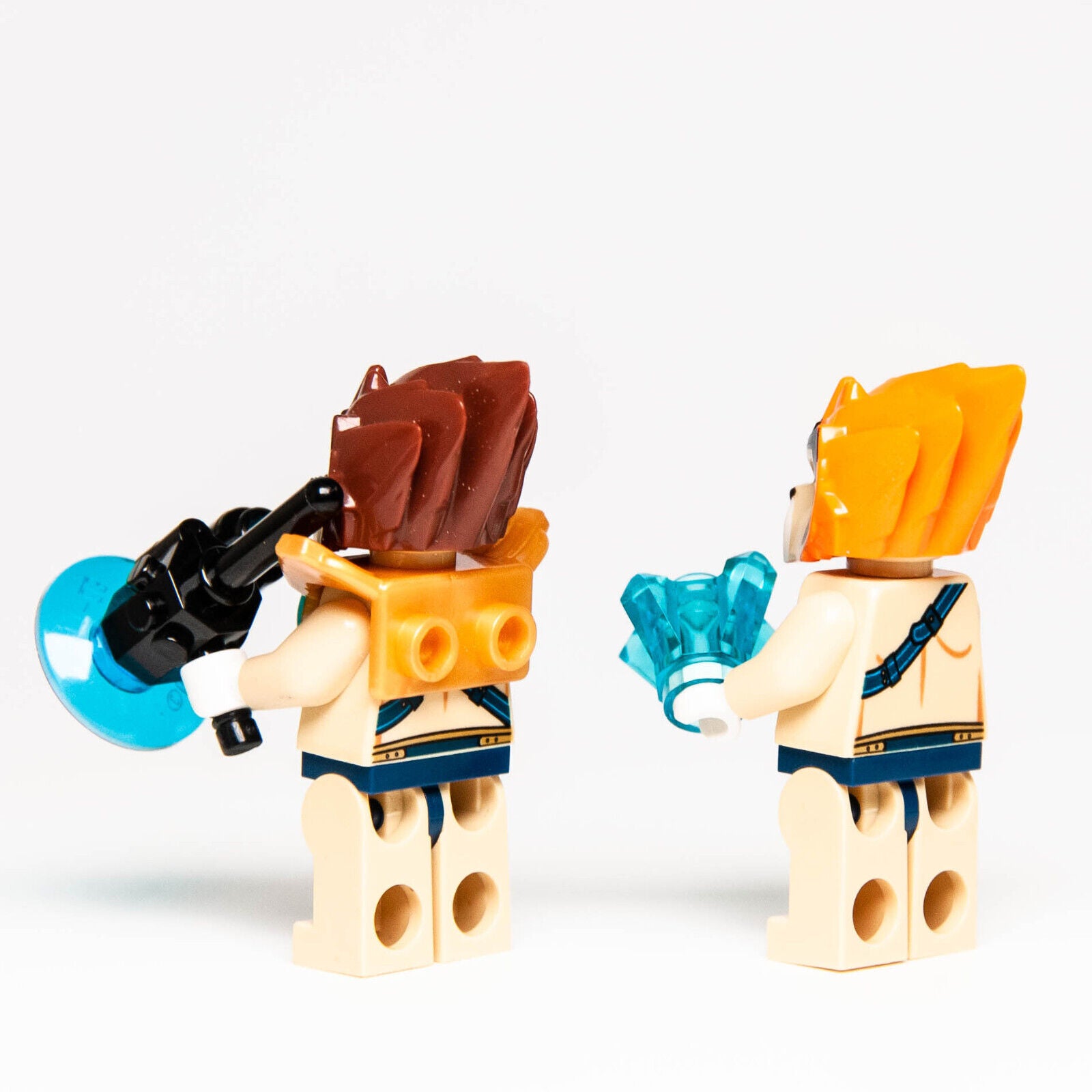 LEGO Chima Minifigure Lot: Leonidas (loc017) & Lennox (loc025) 70006 Lion Tribe - StudBee