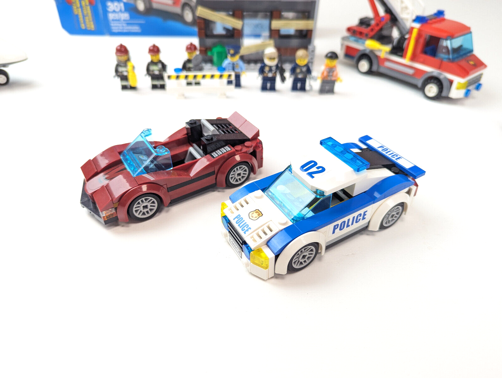 LEGO City Police Lot 60003 Fire Emergency 60138 High Speed Chase