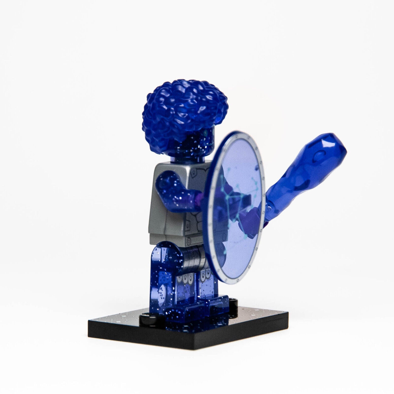 LEGO Space CMF 26 Minifigure: Orion 71046 (col26-11) Trans Glitter Purple Shield
