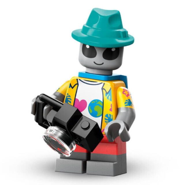 LEGO Space CMF 26 Minifigure: Alient Tourist UFO 71046 (col26-3) col443 - StudBee
