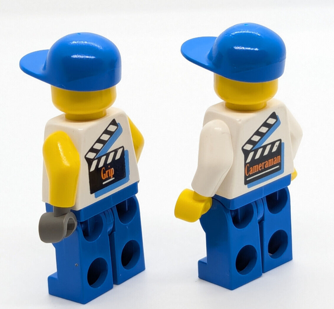 Lego Movie Studios Minifigure Lot:  Cameraman (stu001) & Grip (stu005) 1349 1351