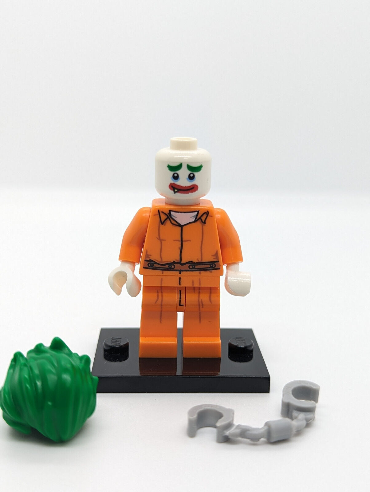 LEGO Minifigure - The Joker Arkham Asylum w/ Stand, Accessories (coltlbm08) - StudBee