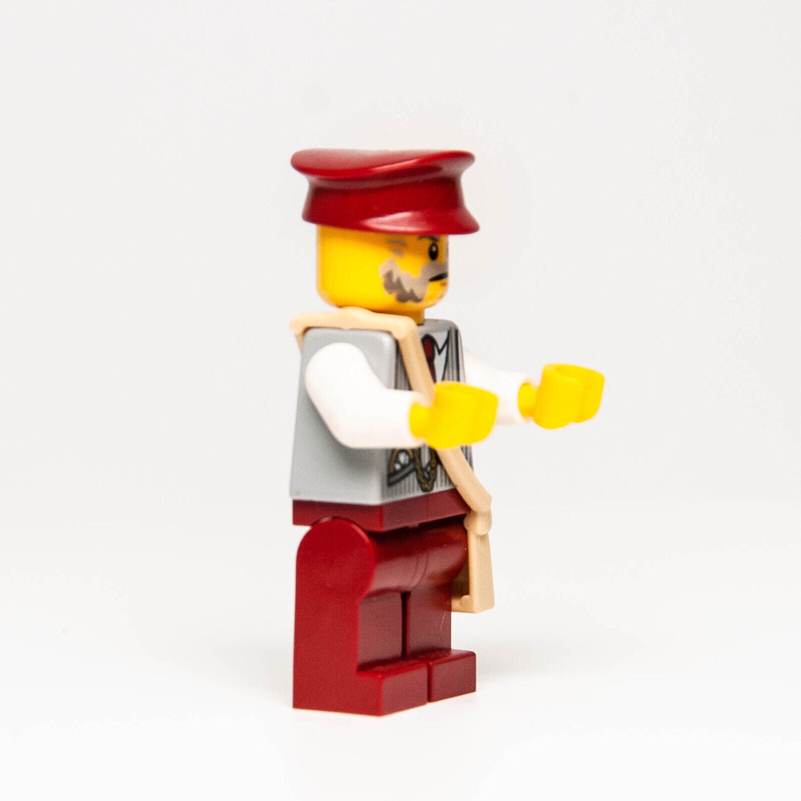 Lego Minifigure: Winter Holiday Train Ticket Collector (hol079) 10254 Christmas) - StudBee