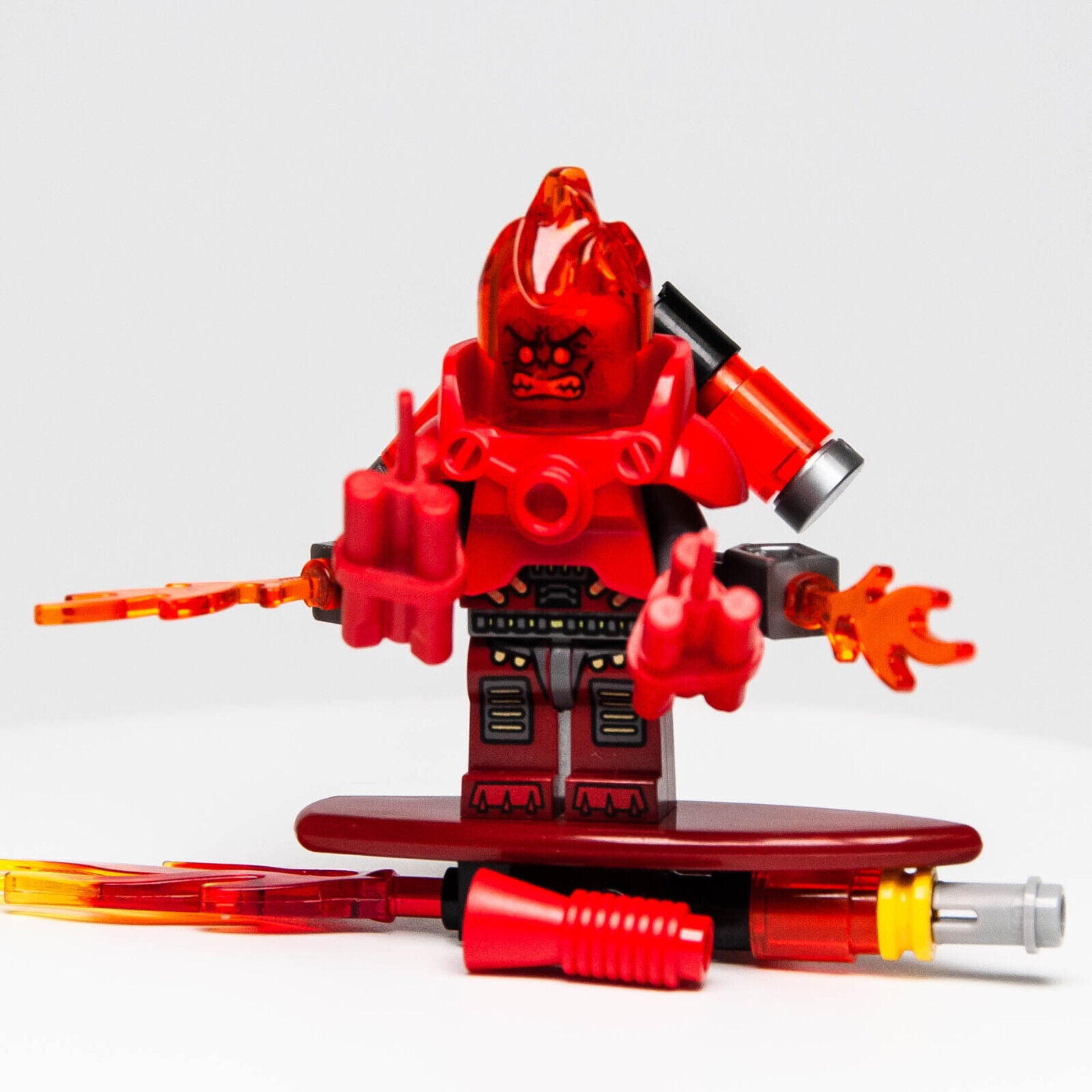 LEGO Minifigure Ultra Agents -  Infearno (uagt009) 70162 Villian w Dynamite - StudBee