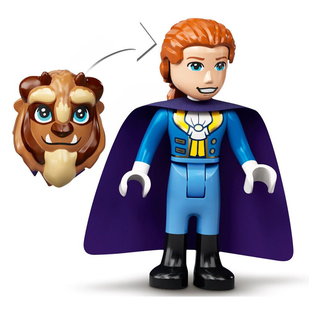 New LEGO Disney Princess Minifigure - Belle, Blue Dress (dp131) 43196 Mini Doll - StudBee