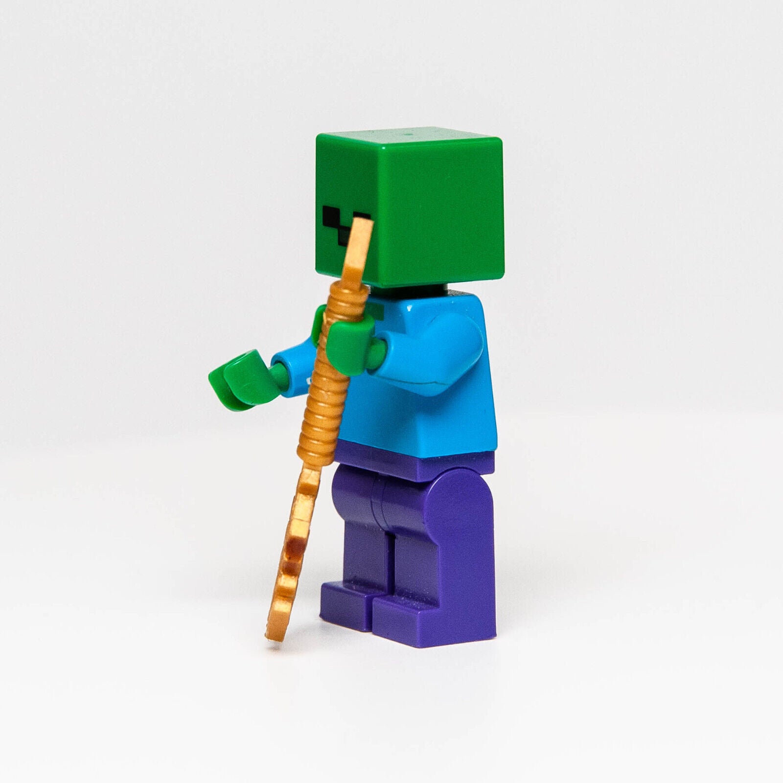 Lego Minecraft Minifigure Zombie (min010) with Gold Shovel - StudBee