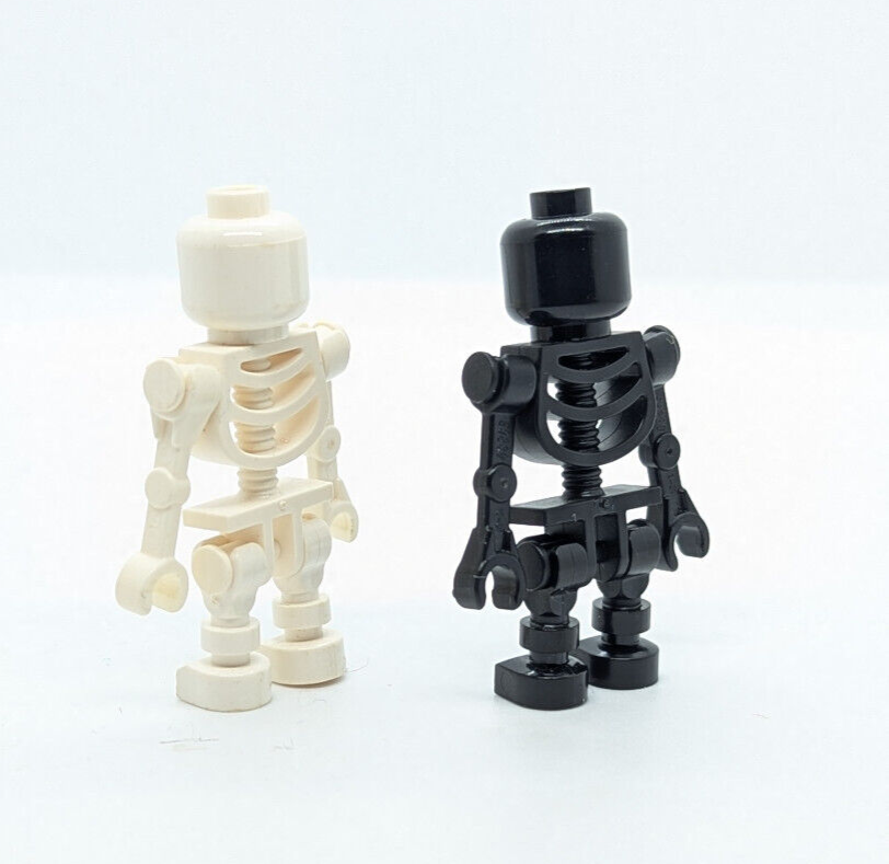 (Lot of 2) LEGO Castle Minifigures - Fantasy Era Skeleton (cas327 cas328) 852272 - StudBee
