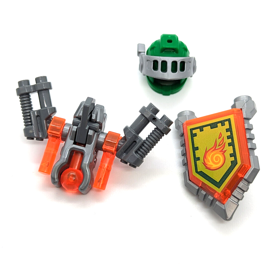 LEGO Nexo Knights Minifigure - Aaron (nex004) 70313 w/ Shield & Blaster - StudBee