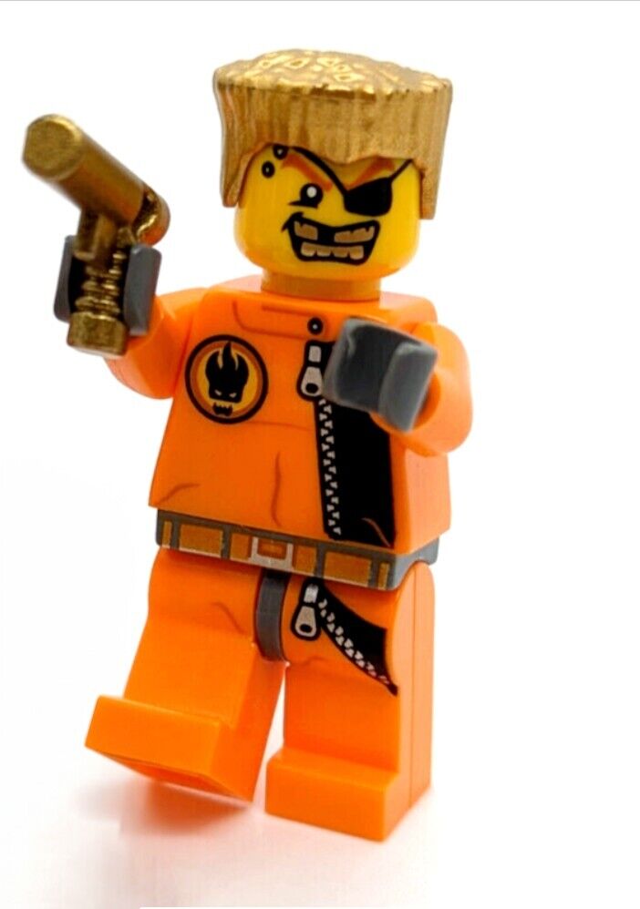 Lego Agent Minifigure - Gold Tooth (agt007) 8967 8630 Villan Bad Guy - StudBee