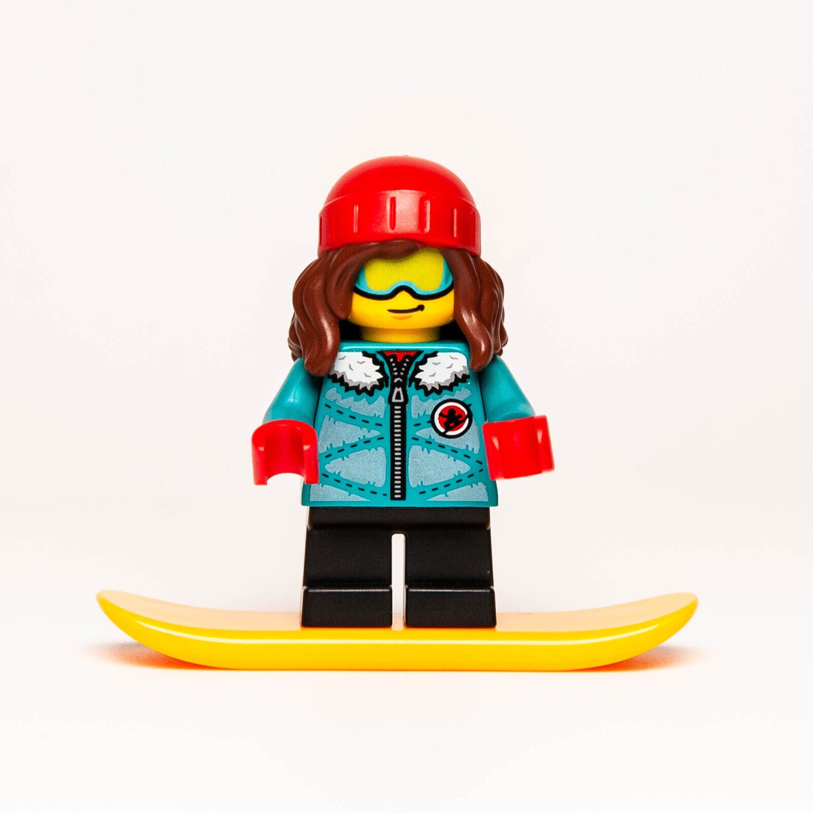 New LEGO BAM Q1 2024 Minifigure - Winter Snowboard Girl Kid Athlete Sports (wtr - StudBee