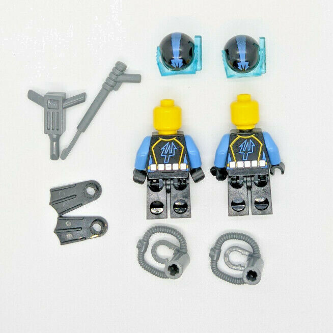 LEGO Aquazone Aquaraiders: Diver 6 + Diver 7 Angler Ambush (aqu025 aqu021) 7771 - StudBee