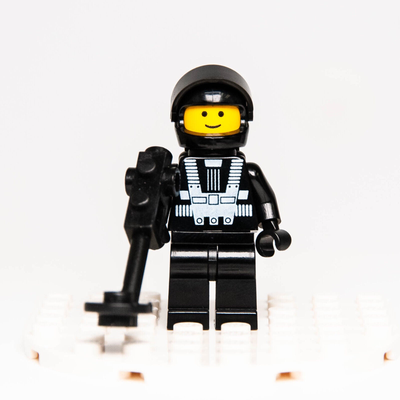 LEGO Vintage Space Minifigure - Blacktron 1 (sp001) Spaceman - StudBee