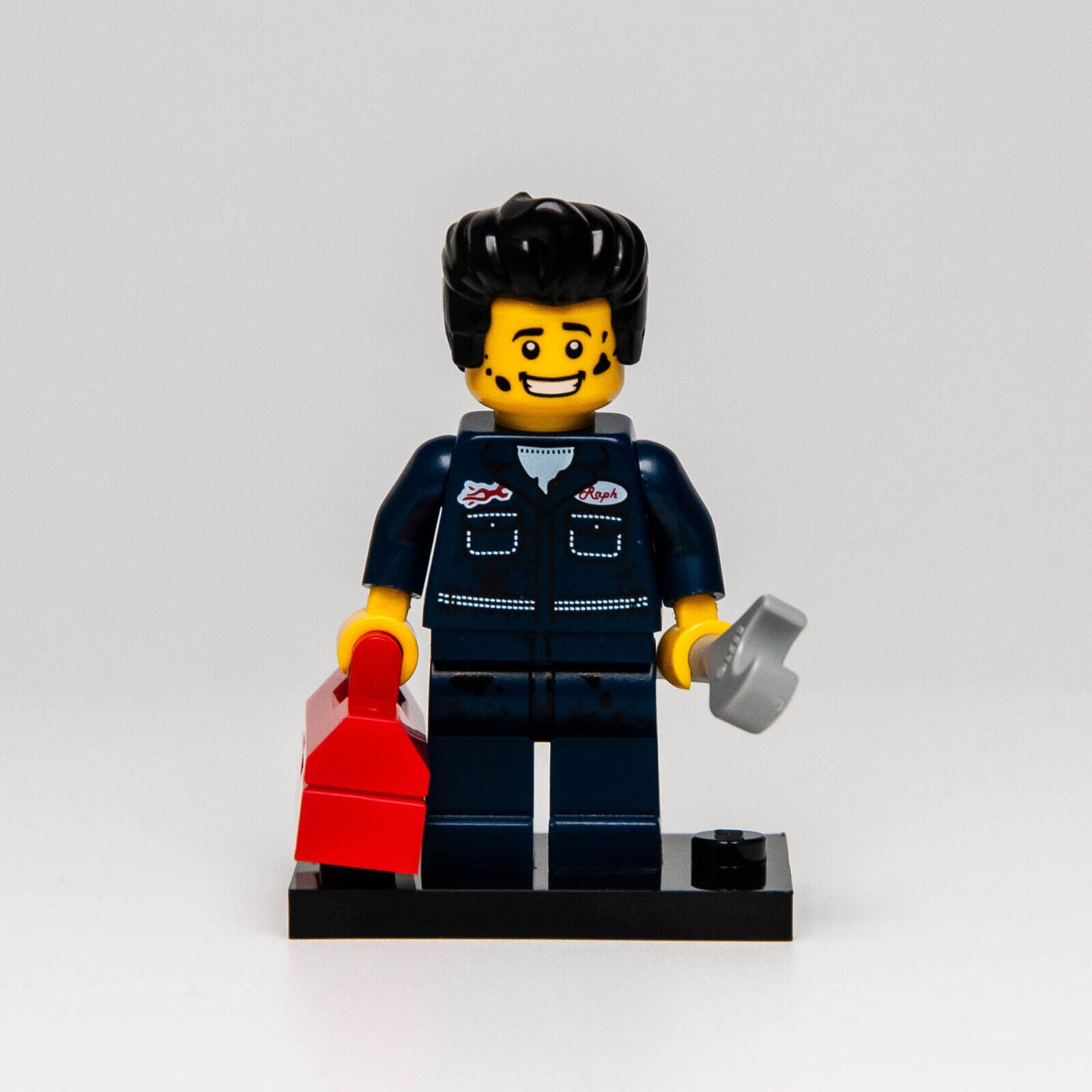 Lego CMF Series 6 Minifigure - Mechanic w/ Toolbox Wrench (col6-15) 8827 col095 - StudBee