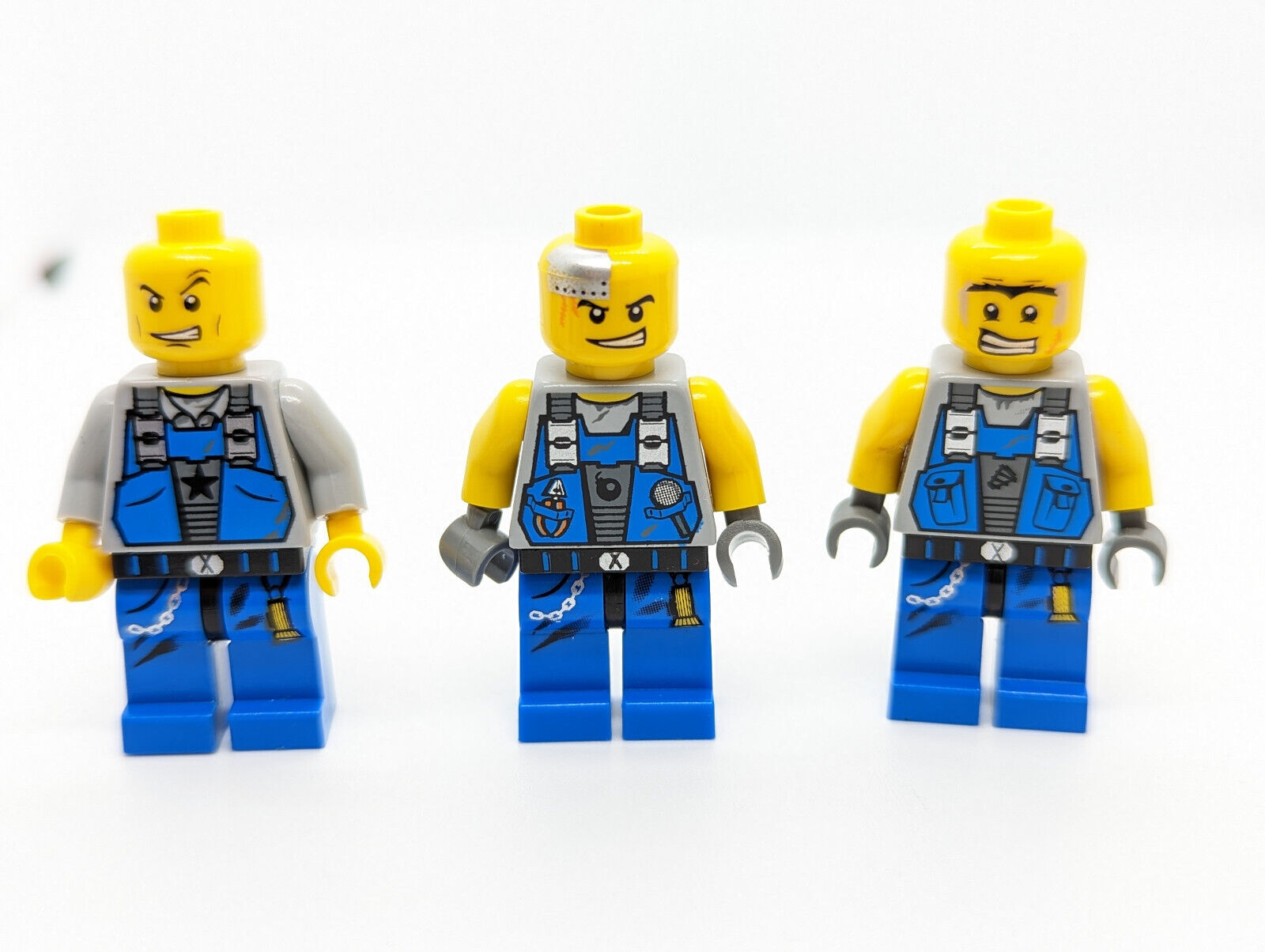 Lot of 4: Lego Power Miners Minifigures w/ Rock Monster & Crystals 8960 8188 (pm - StudBee