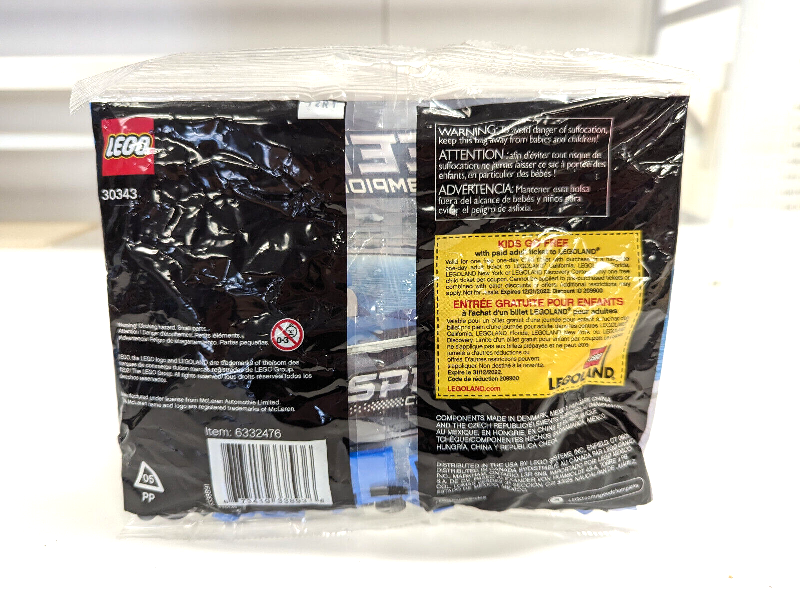 LEGO SPEED CHAMPIONS: McLaren Elva 30343 - Retired, New, Unopened and Sealed - StudBee