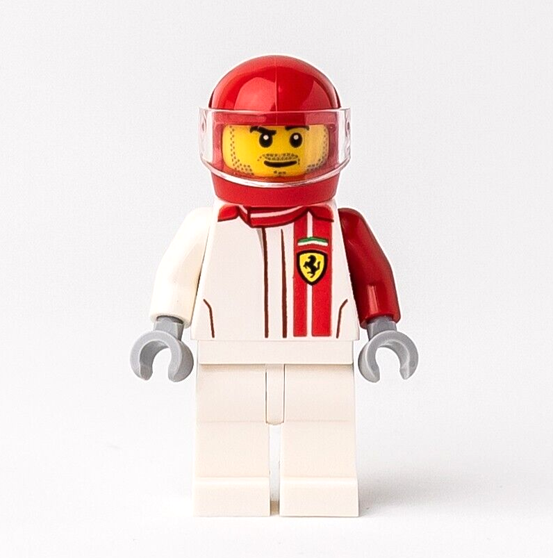 LEGO Ferrari F40 Competizione Driver Minifigure - 75890 (sc077)