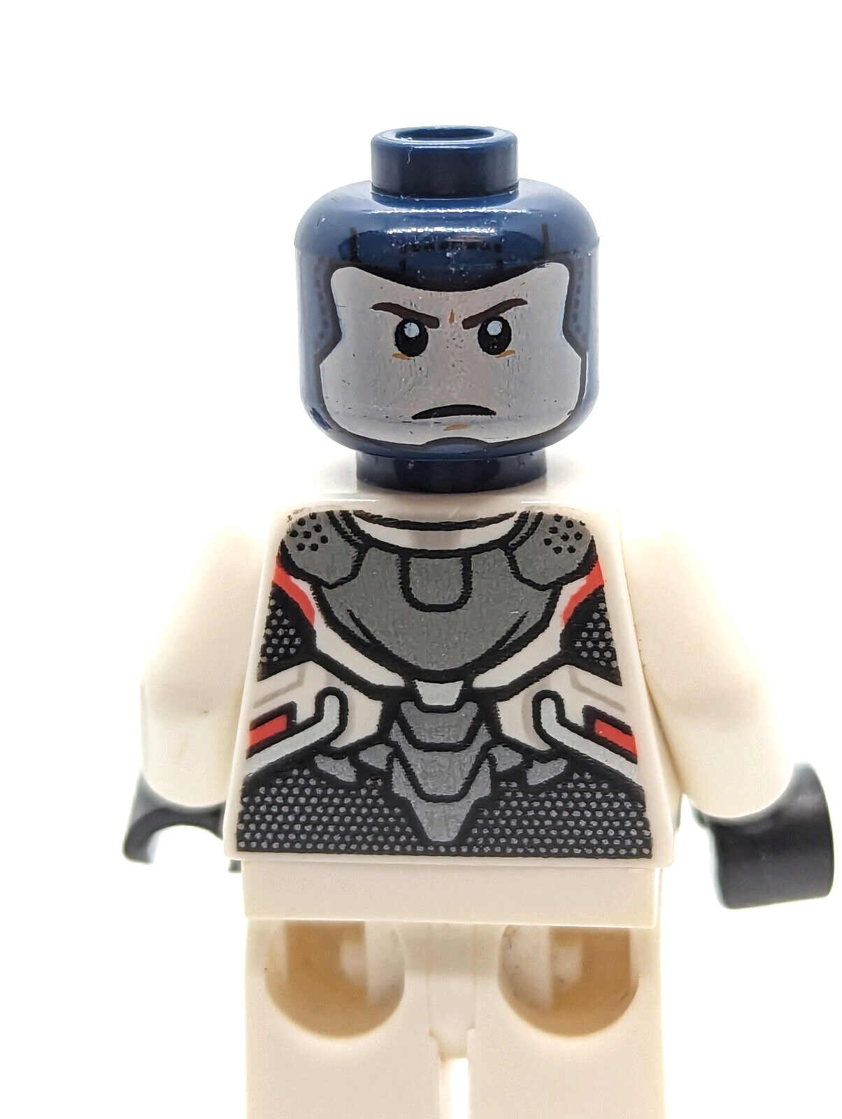 LEGO Marvel Avengers Minifigure -  Captain America White Jumpsuit Helmet (sh560) - StudBee