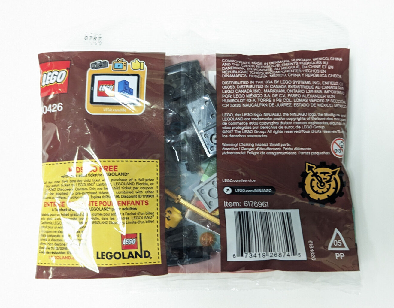 New LEGO Ninjago Hands Time: Stealthy Swamp Airboat Polybag 30426 (njo304) Cole - StudBee