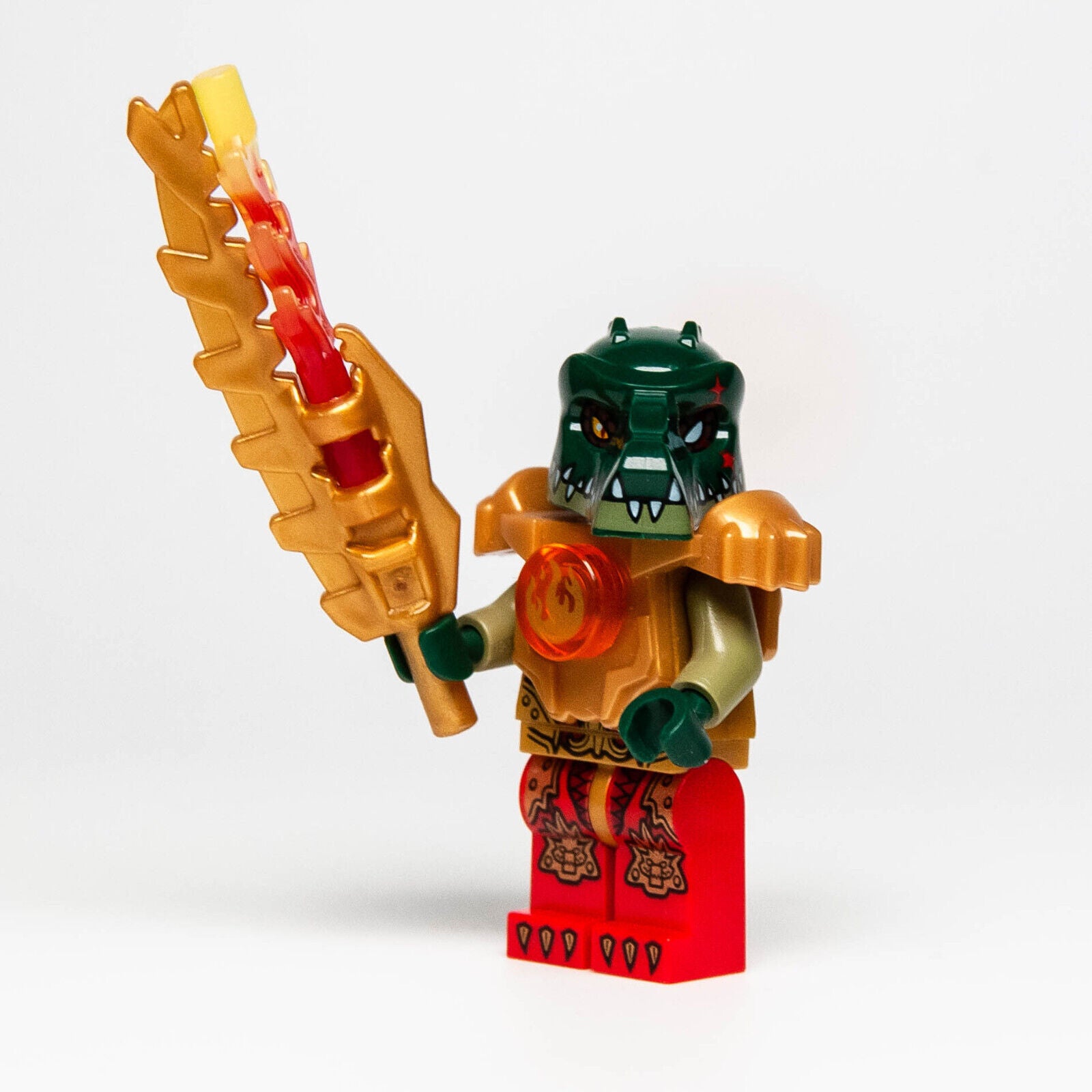 LEGO Dimensions Chima Minifigure: Cragger Fire Chi (dim013) 71223 Crocodile - StudBee