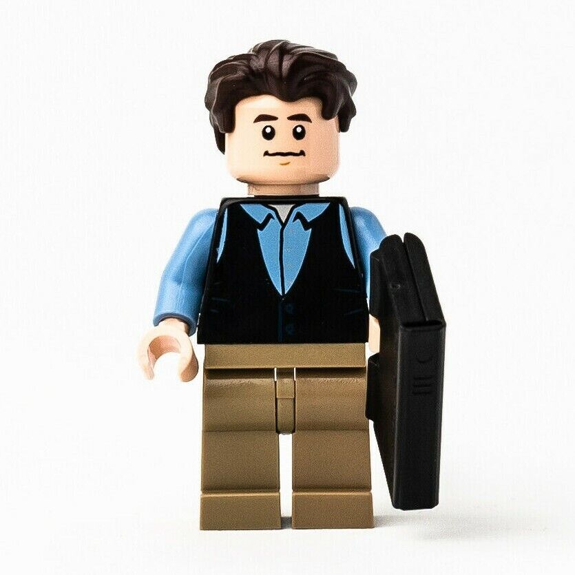 New LEGO Chandler Bing w/ Laptop Minifigure - FRIENDS Central Perk 21319 idea058 - StudBee