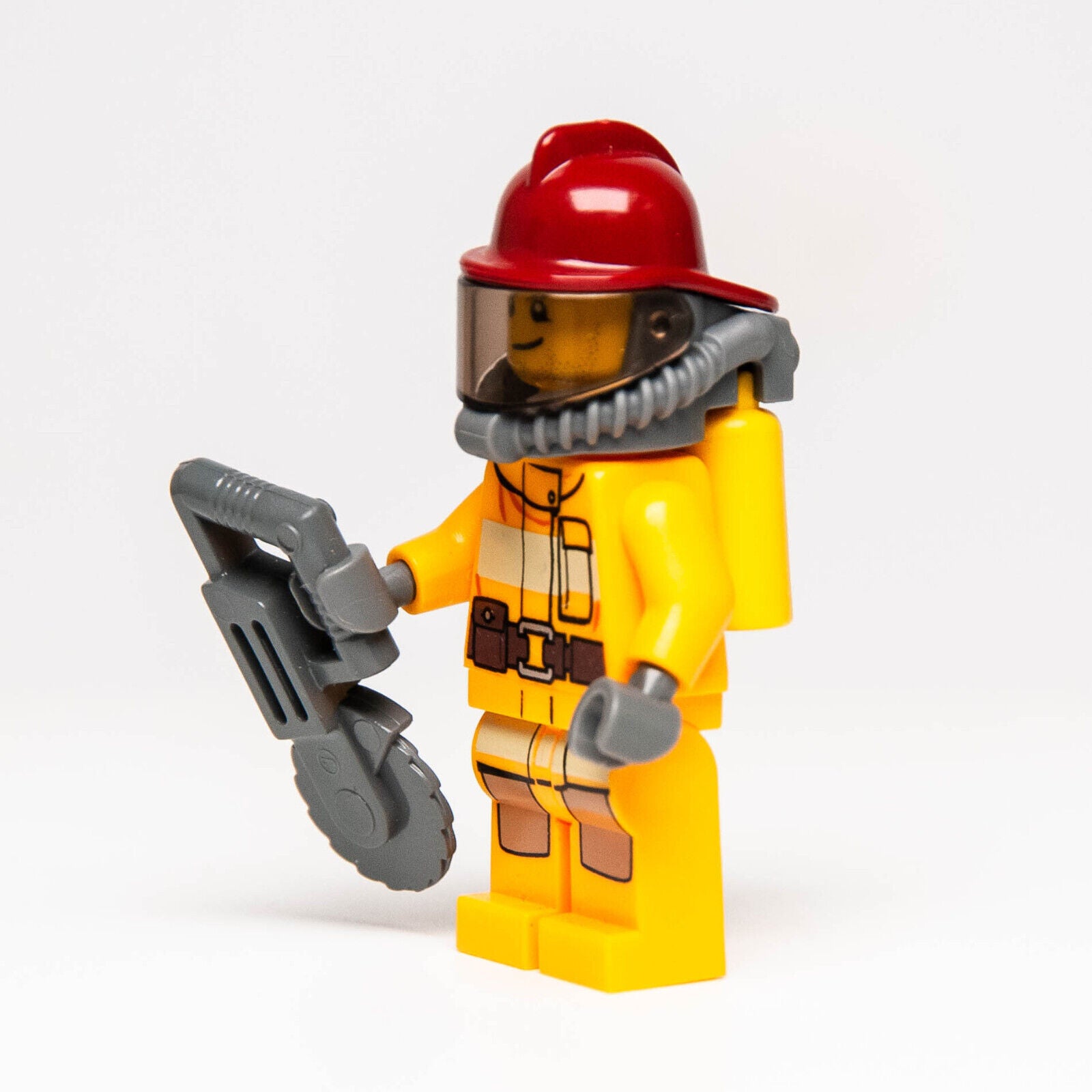 LEGO City Fire Minifigure (cty0287) 4427 853378 Fireman Dark Red Helmet - StudBee