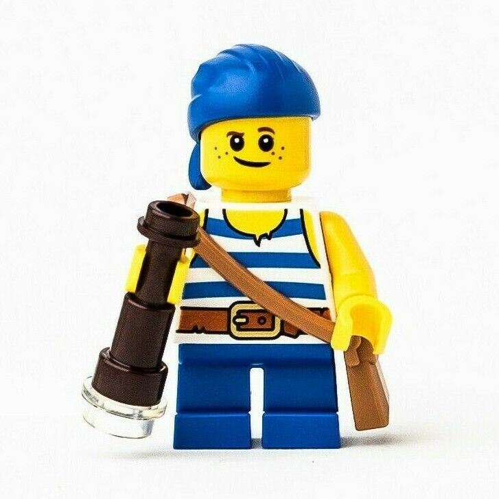 New LEGO Pirates Minifigure Jack Dark Shark Doubloons Barracuda Bay (idea071 (pi - StudBee