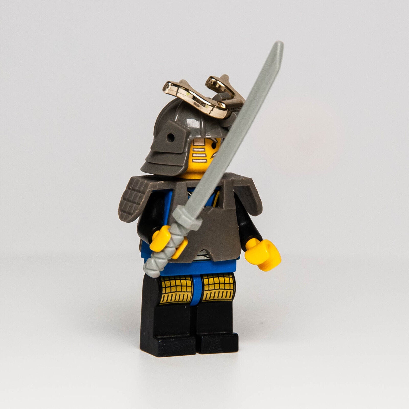 Lego Ninja Minifigure - Shogun Blue w/ Armor (cas056) - StudBee