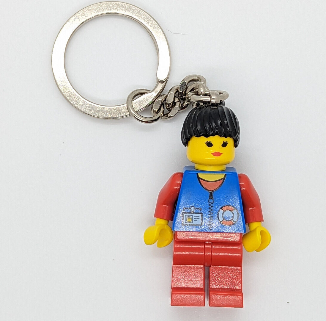 NEW Vintage 3918 Coast Guard Female Key Chain (3918) w/ Lego Logo - StudBee