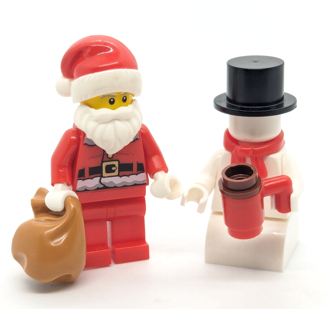 LEGO 60201 Minifigure Christmas Lot: Santa Claus, Snowman (hol125 hol130) (wtr - StudBee