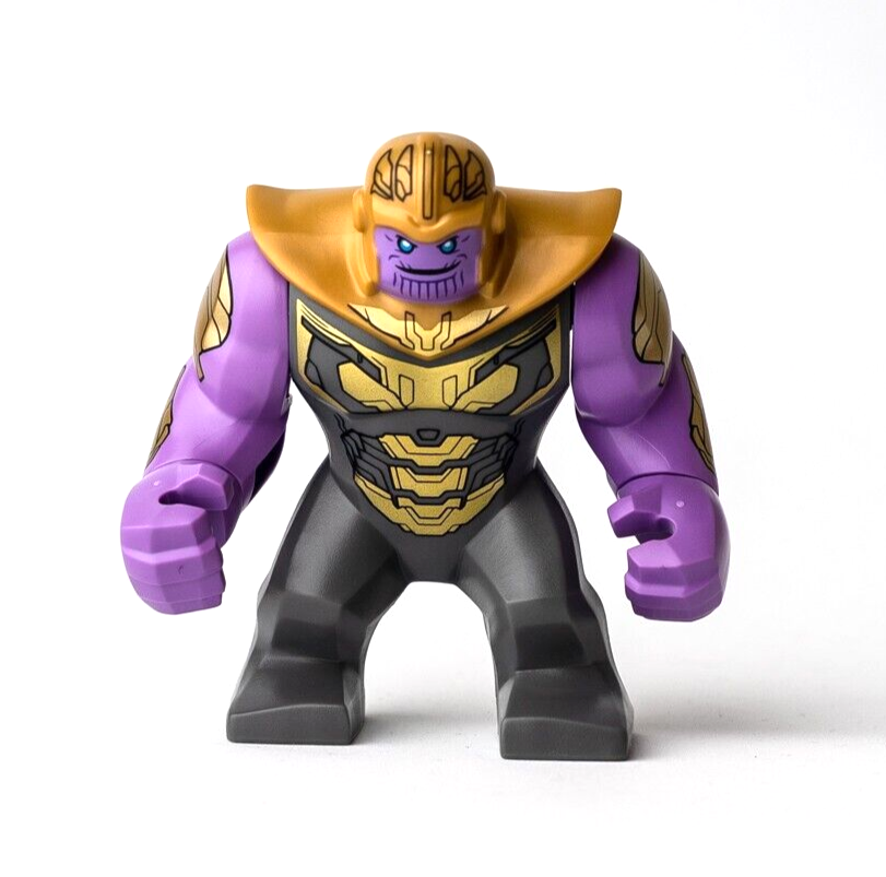 New LEGO Thanos - Dark Bluish Gray Armor, Printed Arms Minifigure (sh576) 76131 - StudBee